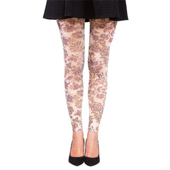 Footless Vintage Floral Deco