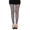 Footless White Polka Dots