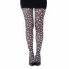 Full-Leg White Polka Dots