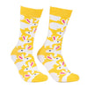גרביים תואמות-שפן לבן רקע צהוב