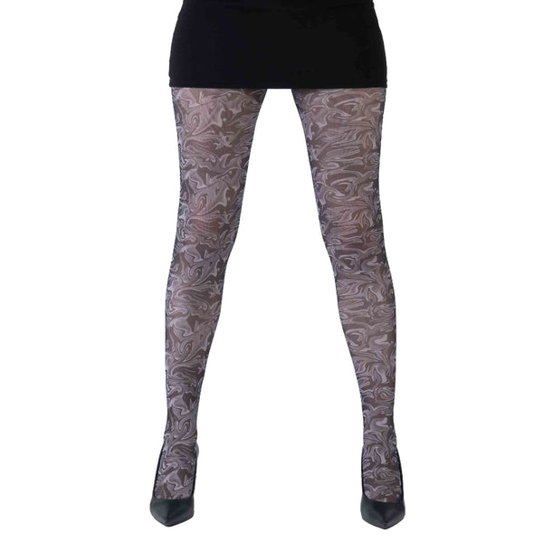 Full-Leg Monochrome Marble