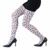 Full-Leg Black Polka Dots