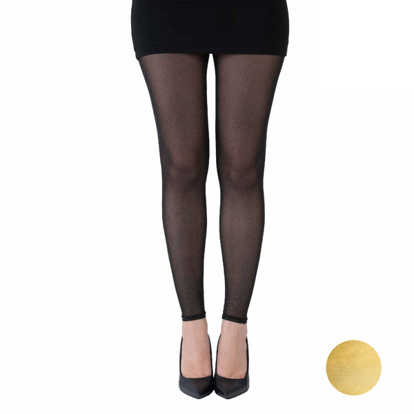 Footless Gold Lurex
