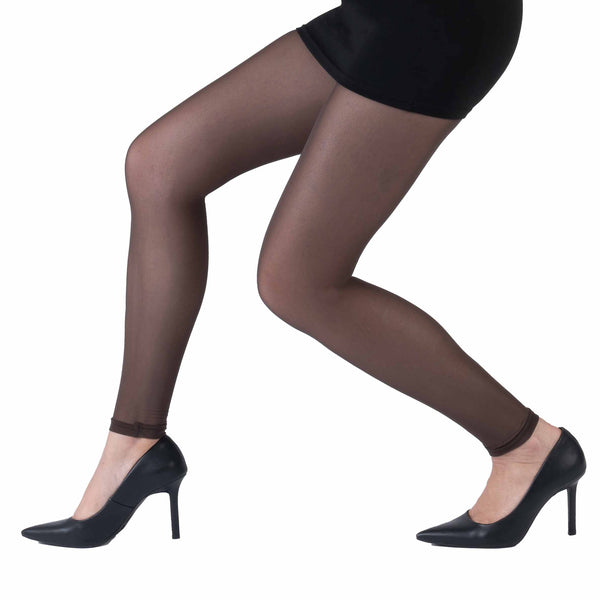 Footless Chocolate Brown
