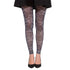 Footless Floral lace black and gray