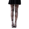 Full-Leg Black and white flowers