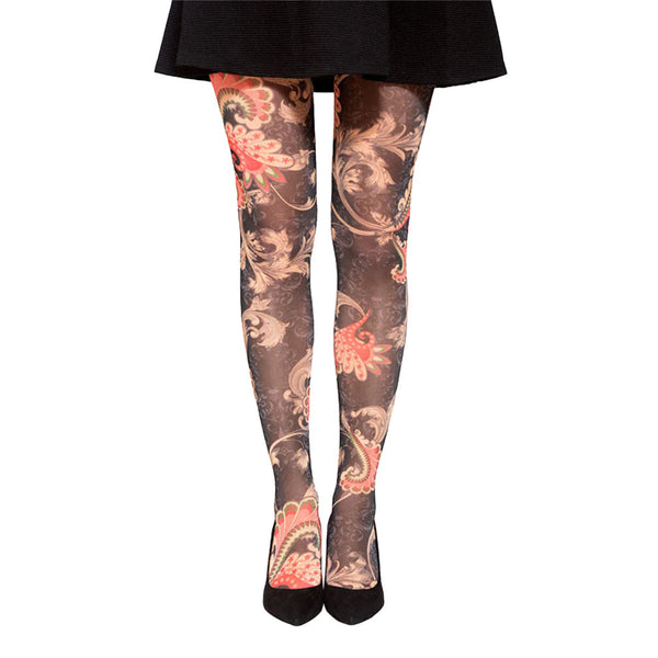 Full-Leg Paisley Smile
