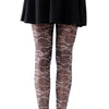 Full-Leg Floral lace black and gray